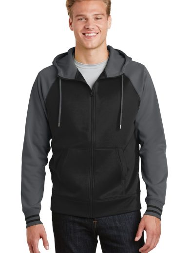 Sport-Tek® Sport-Wick® Varsity Fleece Full-Zip Hooded Jacket.