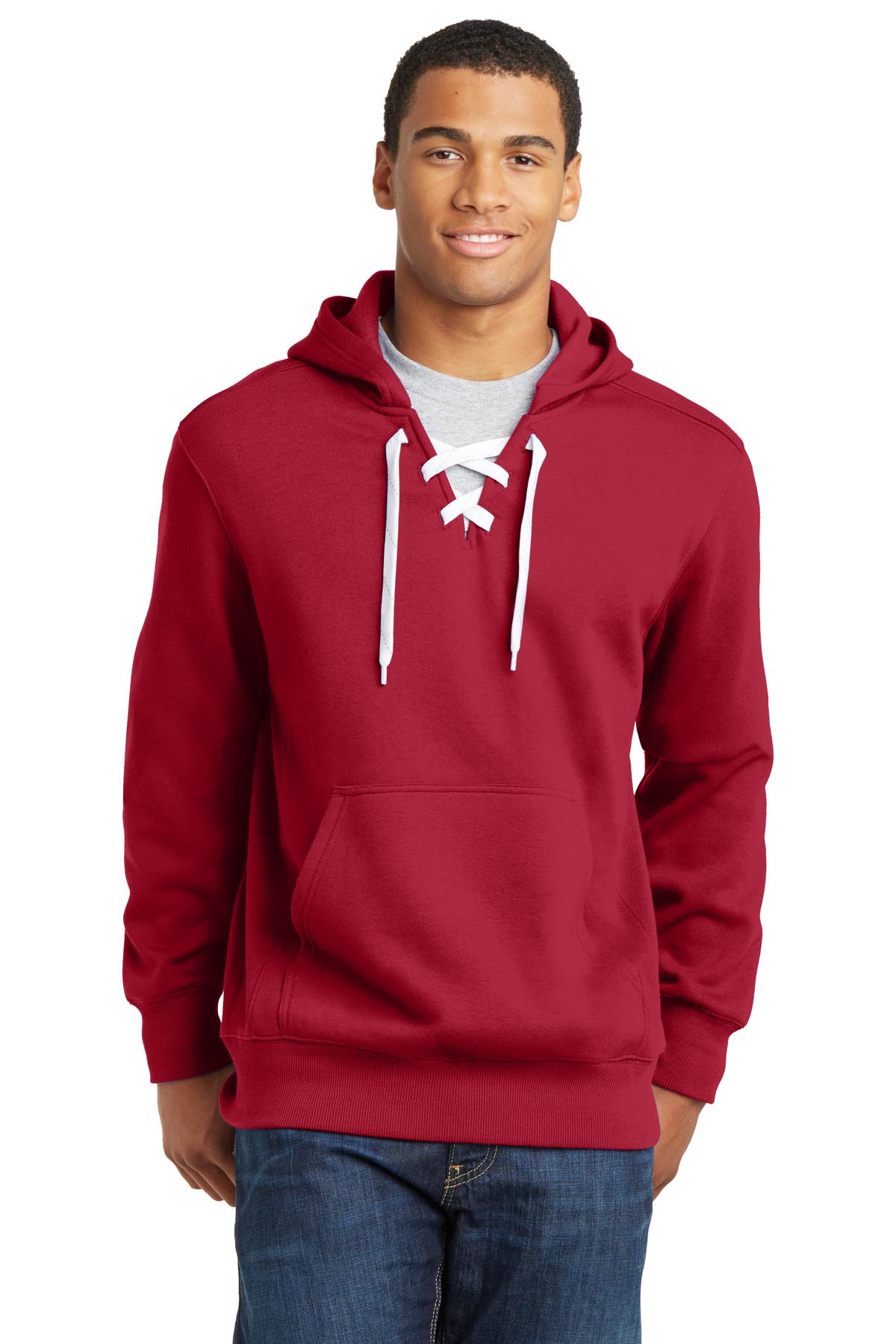 Sport-Tek® Lace Up Pullover Hooded Sweatshirt. - Image 4