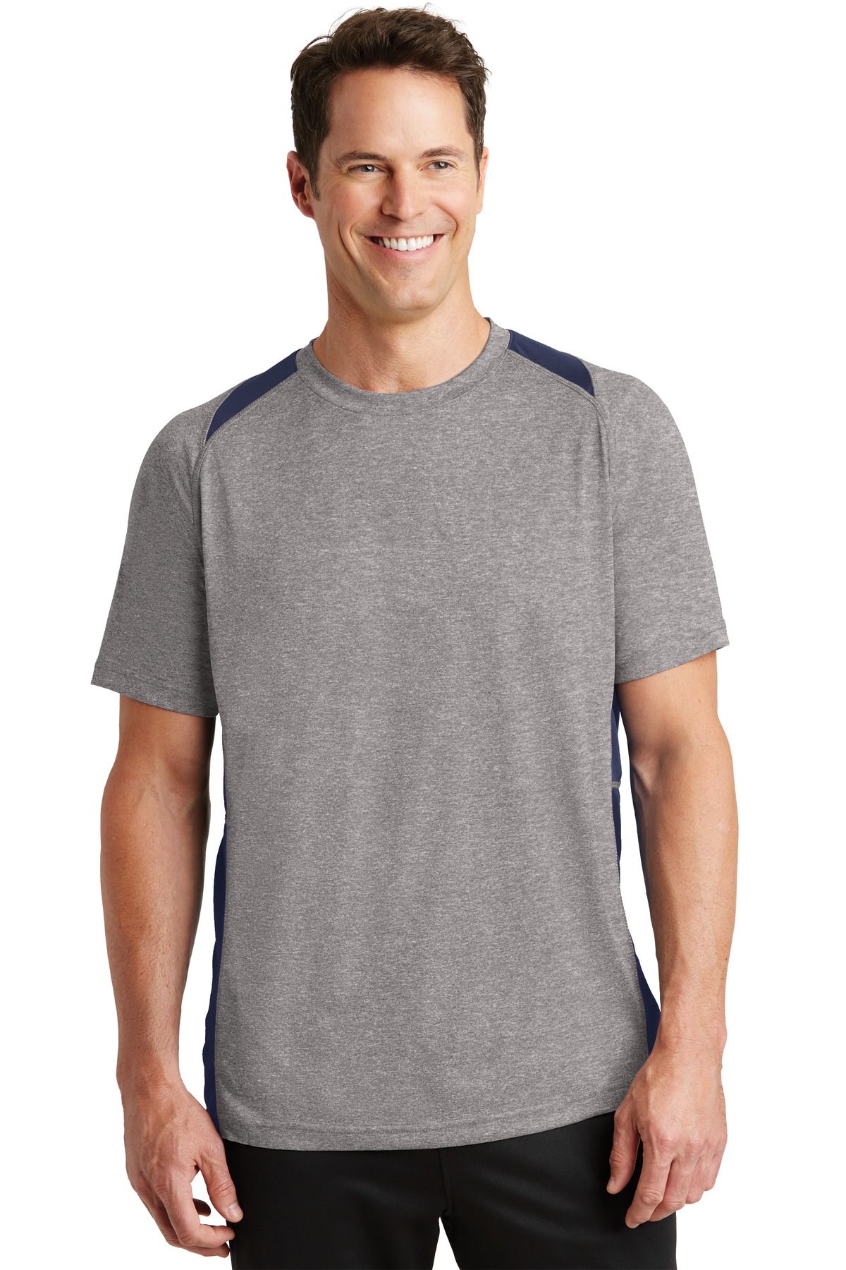 Sport-Tek® Heather Colorblock Contender™ Tee. - Image 2