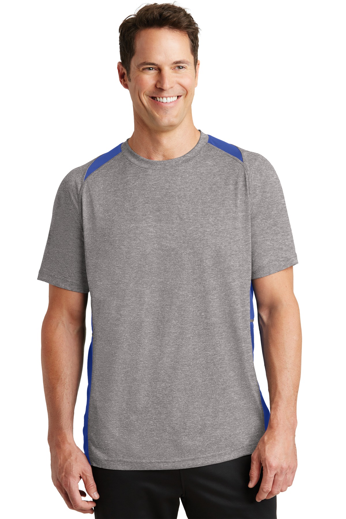 Sport-Tek® Heather Colorblock Contender™ Tee. - Image 4