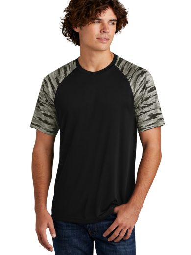 Sport-Tek® Drift Camo Colorblock Tee