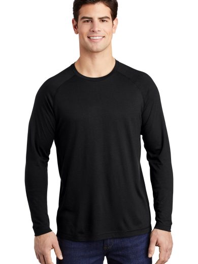 Sport-Tek ® PosiCharge ® Long Sleeve Tri-Blend Wicking Raglan Tee
