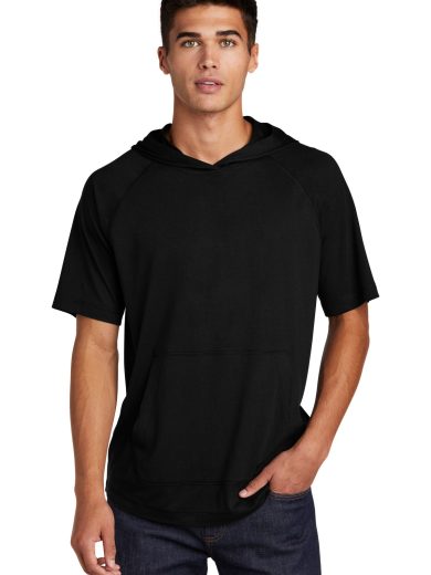Sport-Tek ® PosiCharge ® Tri-Blend Wicking Short Sleeve Hoodie.