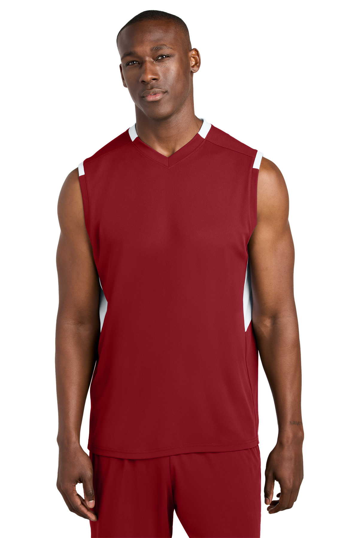 Sport-Tek® Club Sleeveless V-Neck - Image 2
