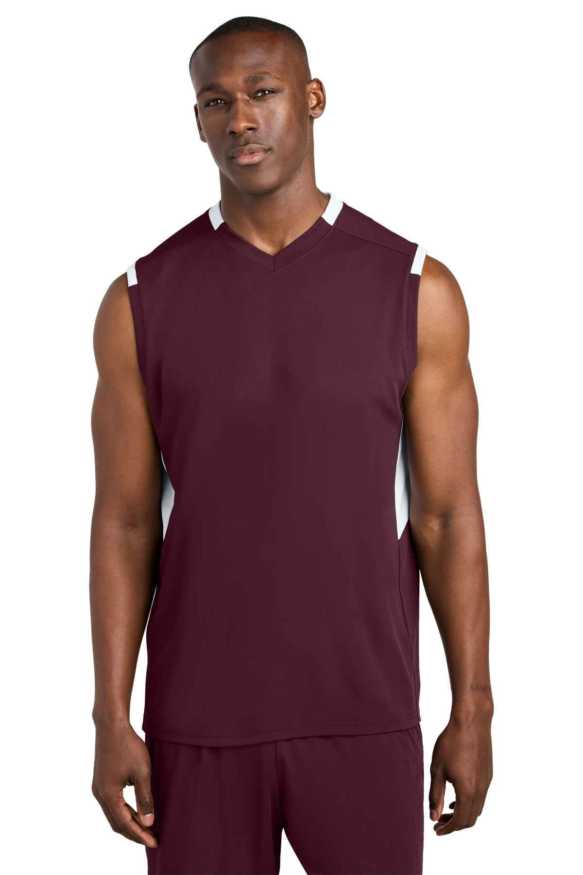 Sport-Tek® Club Sleeveless V-Neck - Image 5