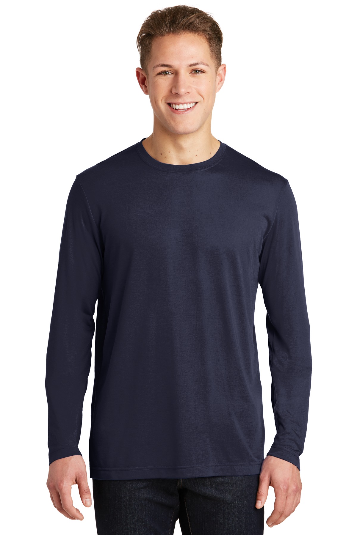 Sport-Tek® Long Sleeve PosiCharge® Competitor™ Cotton Touch™ Tee. - Image 2