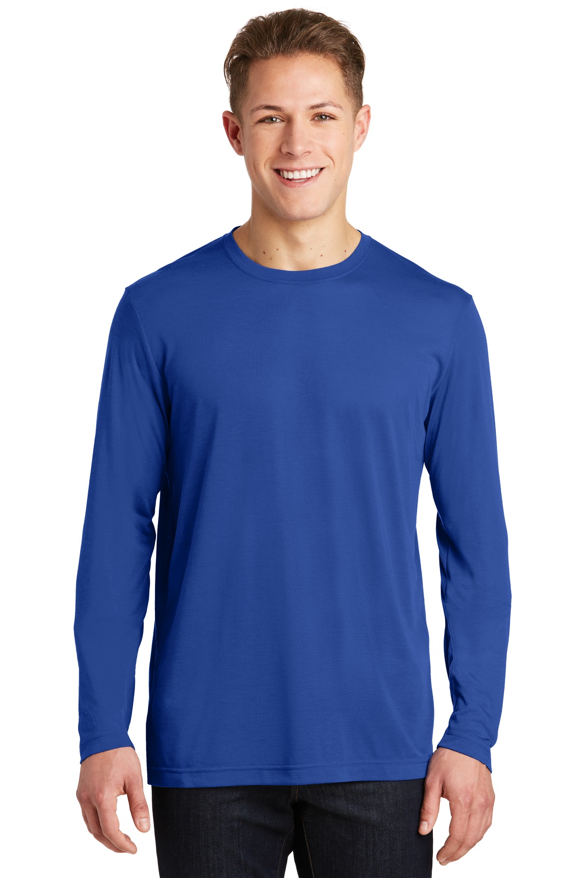 Sport-Tek® Long Sleeve PosiCharge® Competitor™ Cotton Touch™ Tee. - Image 4