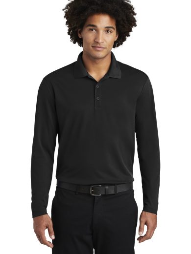 Sport-Tek ® PosiCharge ® RacerMesh ® Long Sleeve Polo.