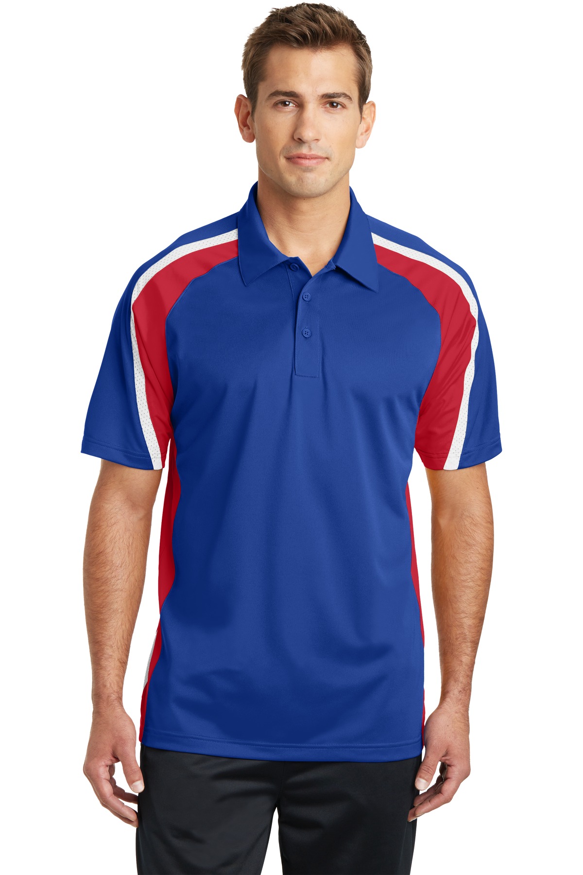 Sport-Tek® Tricolor Micropique Sport-Wick® Polo. - Image 3