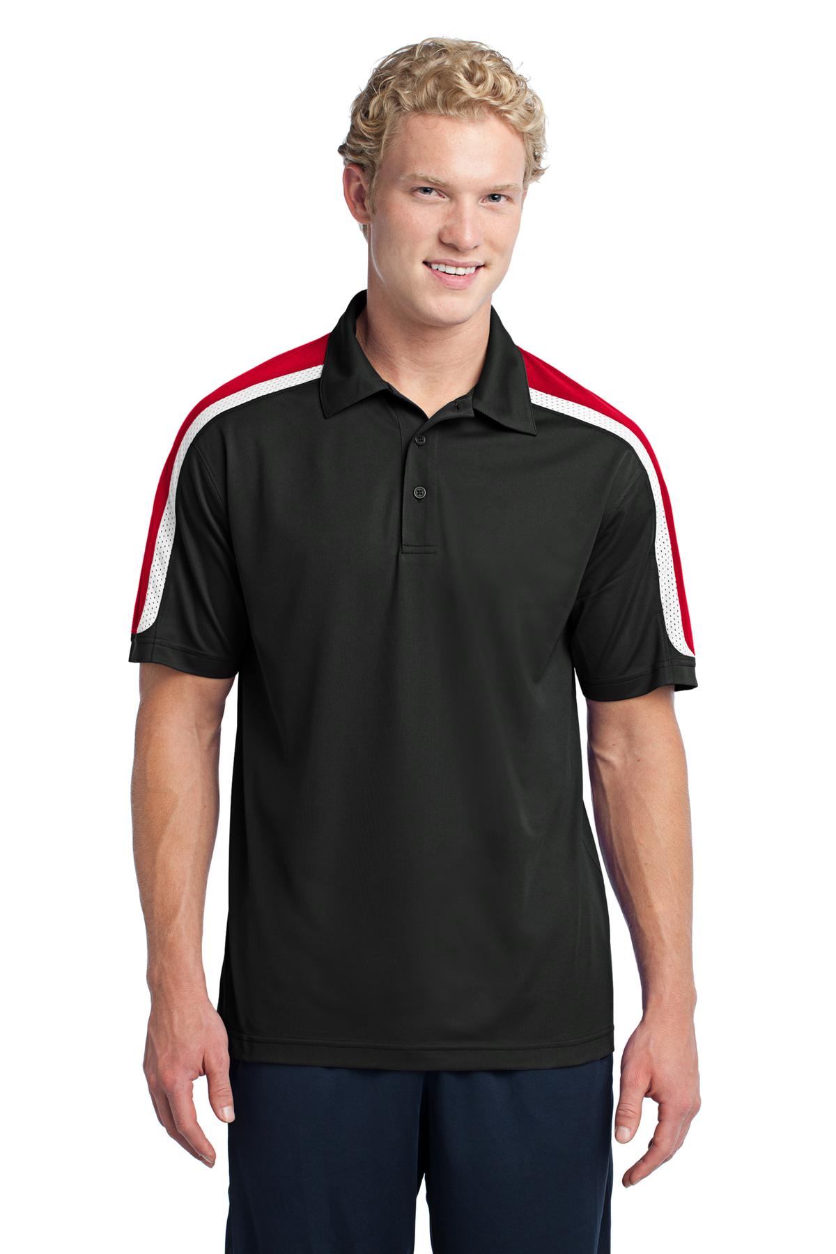 Sport-Tek® Tricolor Shoulder Micropique Sport-Wick® Polo. - Image 2