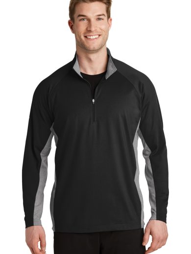 Sport-Tek® Sport-Wick® Stretch Contrast 1/4-Zip Pullover.