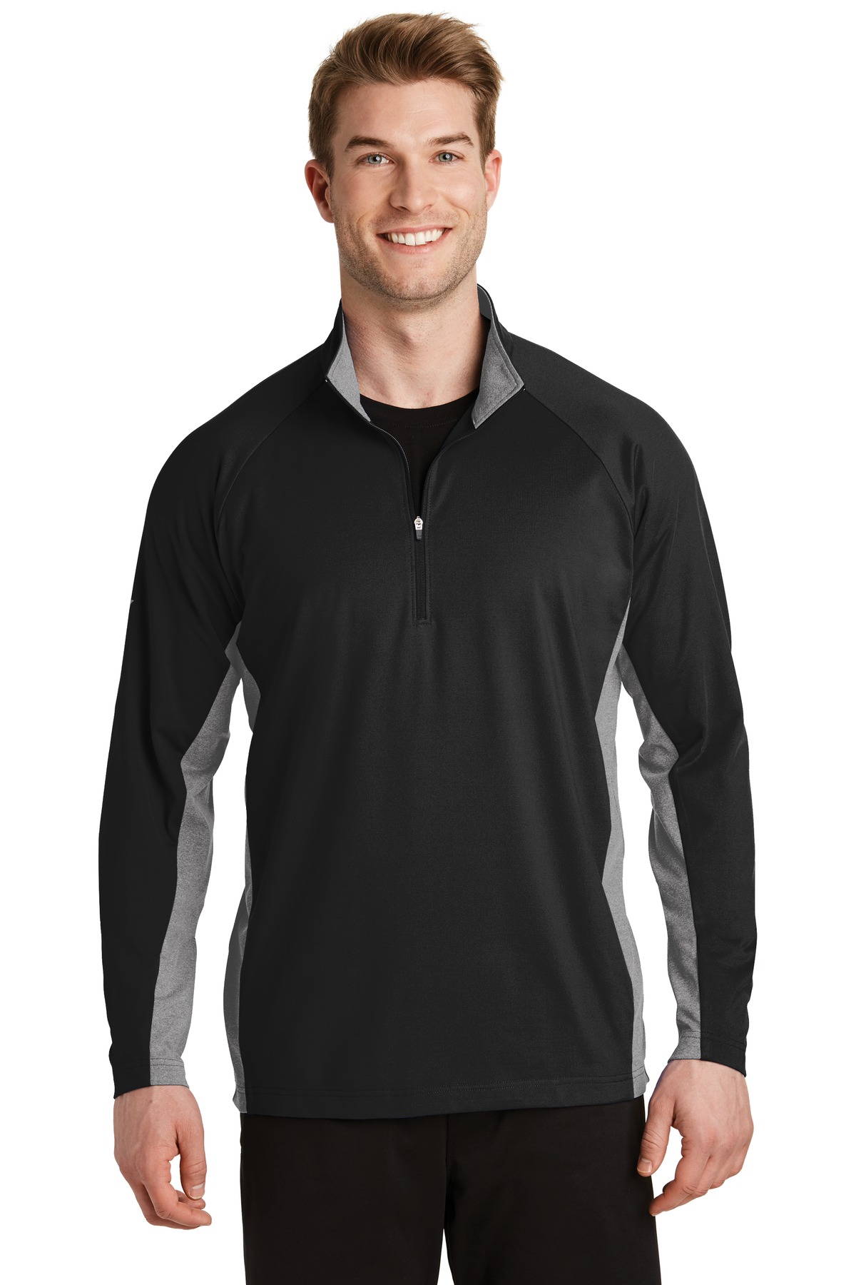 Sport-Tek® Sport-Wick® Stretch Contrast 1/4-Zip Pullover.
