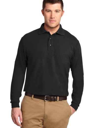 Port Authority® Tall Silk Touch™ Long Sleeve Polo.