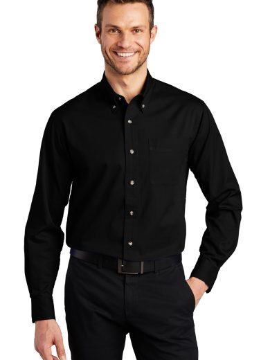 Port Authority® Tall Long Sleeve Twill Shirt.