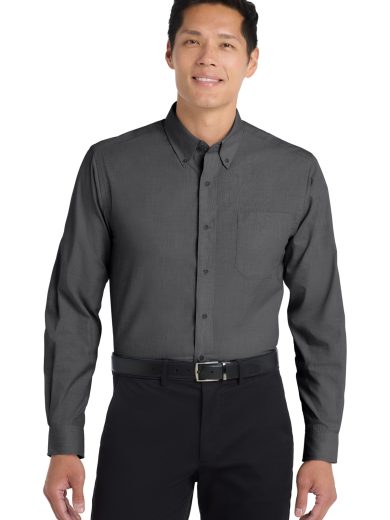 Port Authority® Tall Crosshatch Easy Care Shirt.