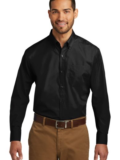 Port Authority® Long Sleeve Carefree Poplin Shirt.