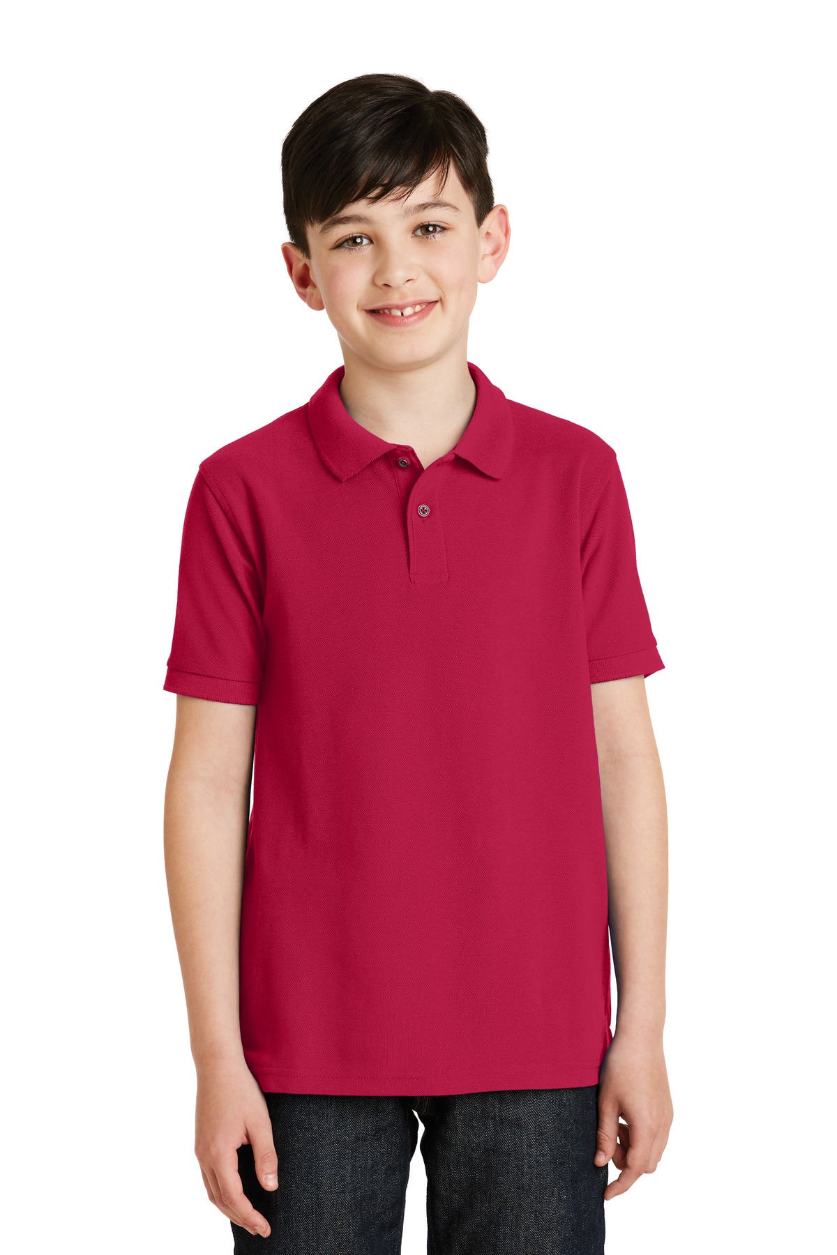 Port Authority® Youth Silk Touch™ Polo. - Image 4