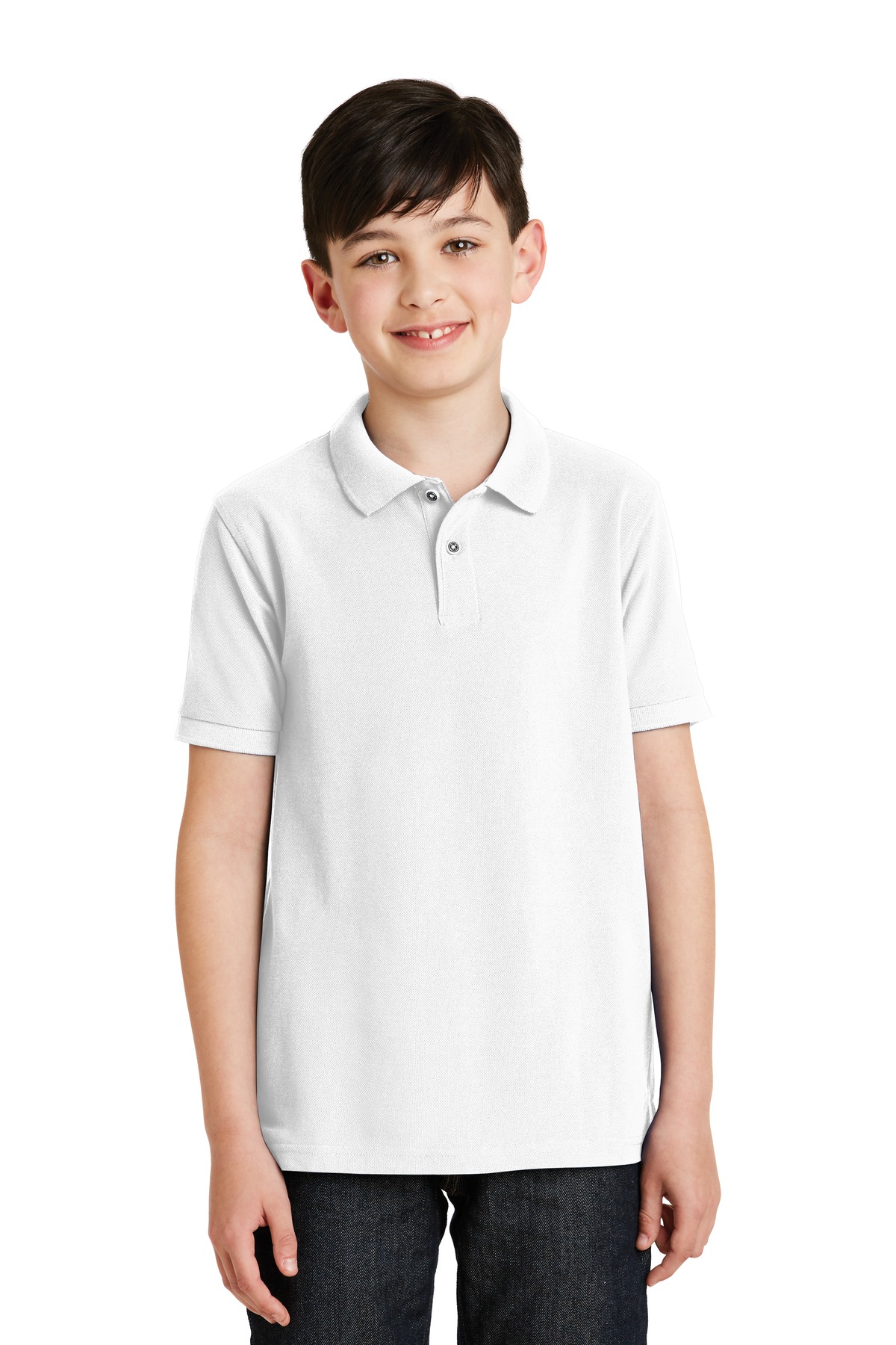 Port Authority® Youth Silk Touch™ Polo. - Image 2