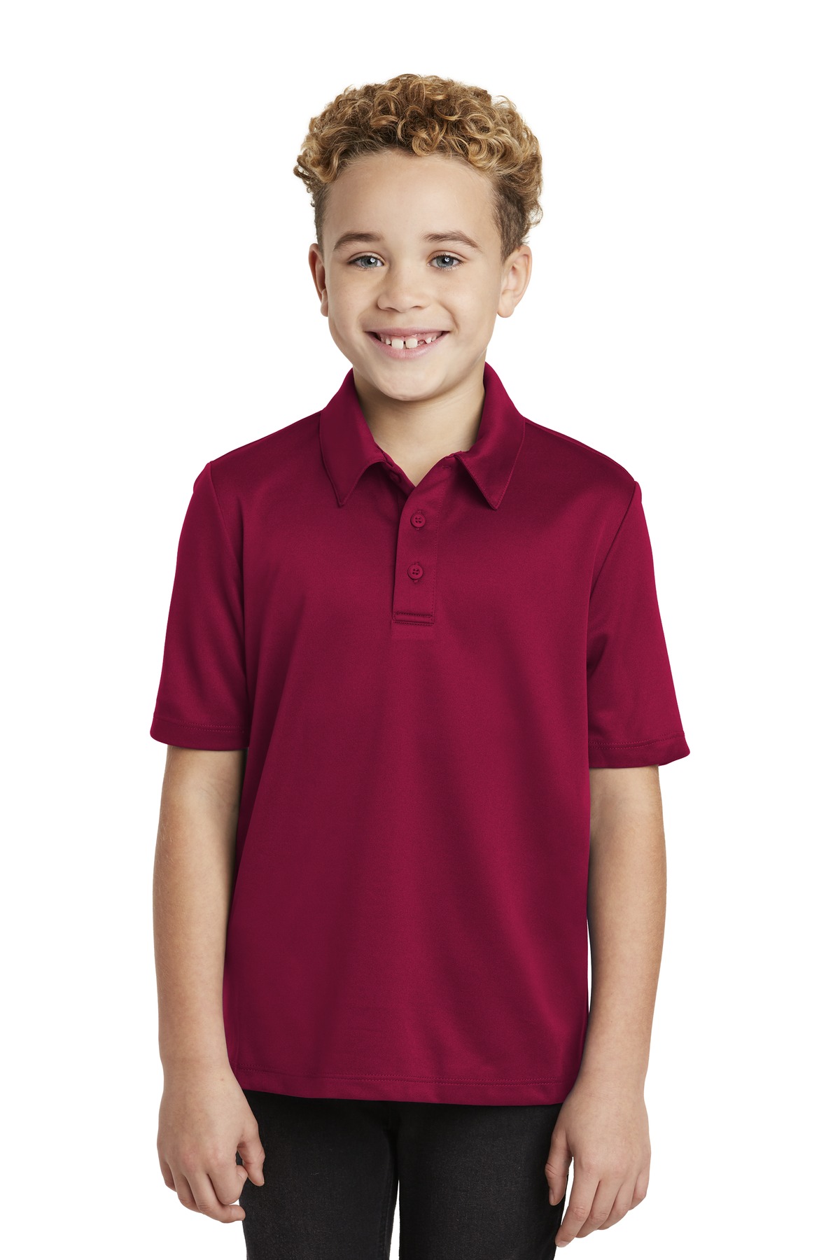 Port Authority® Youth Silk Touch™ Performance Polo. - Image 4