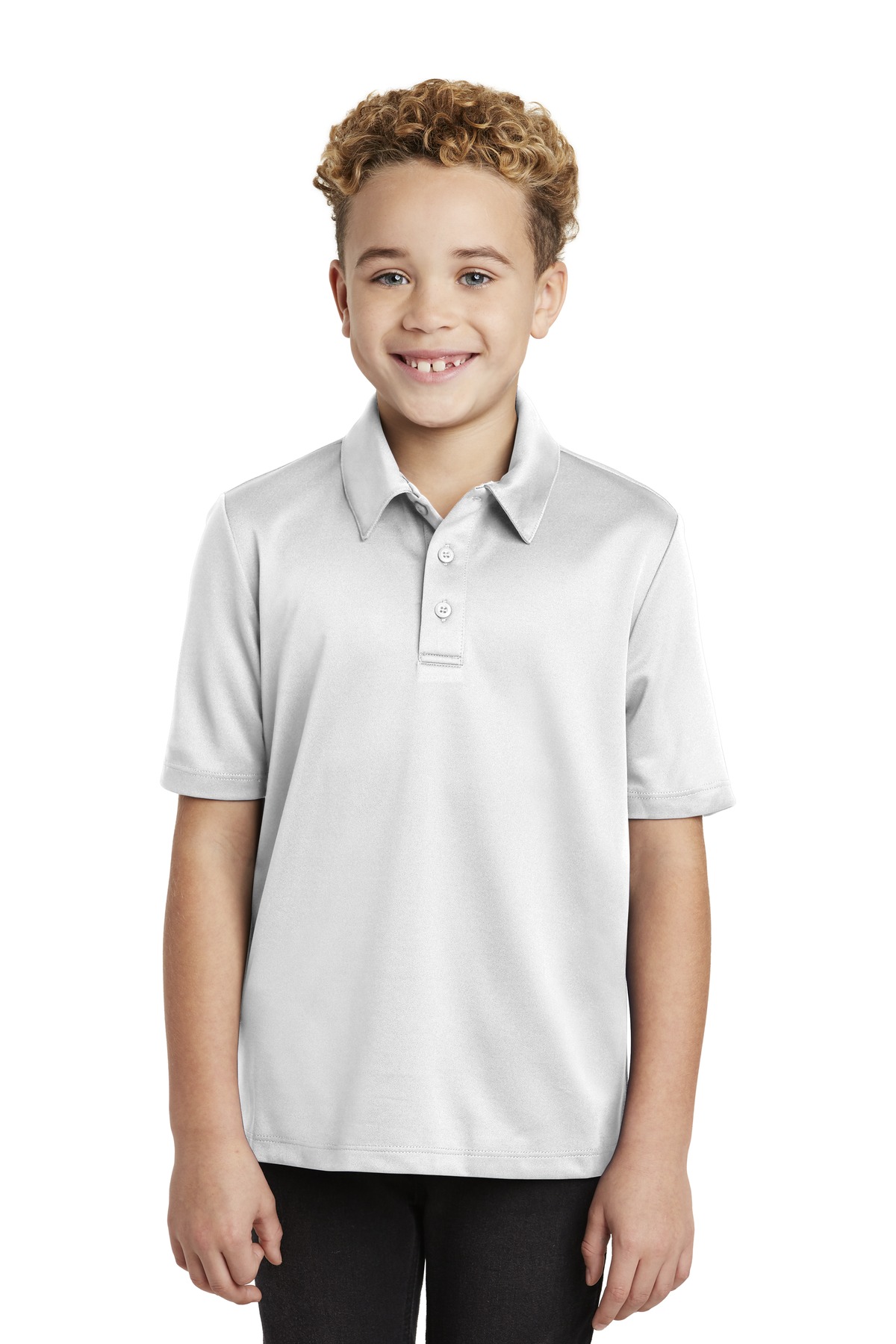 Port Authority® Youth Silk Touch™ Performance Polo. - Image 2