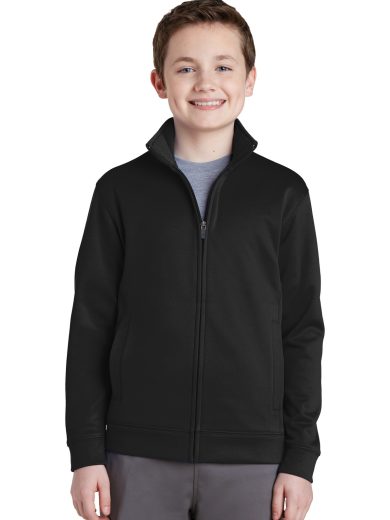Sport-Tek® Youth Sport-Wick® Fleece Full-Zip Jacket.
