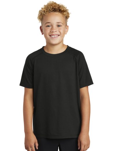 Sport-Tek ® Youth PosiCharge ® Tri-Blend Wicking Raglan Tee.