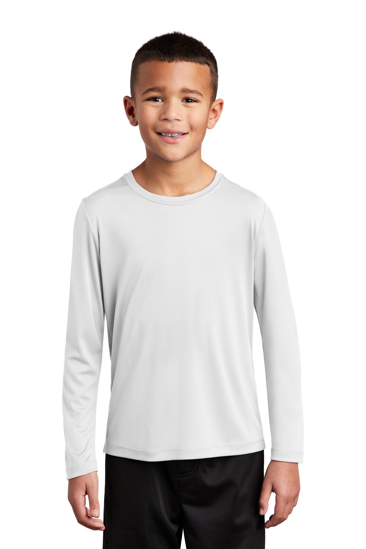 Sport-Tek ® Youth Posi-UV® Pro Long Sleeve Tee. - Image 2