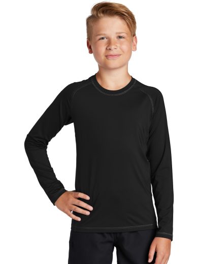 Sport-Tek ® Youth Long Sleeve Rashguard Tee.