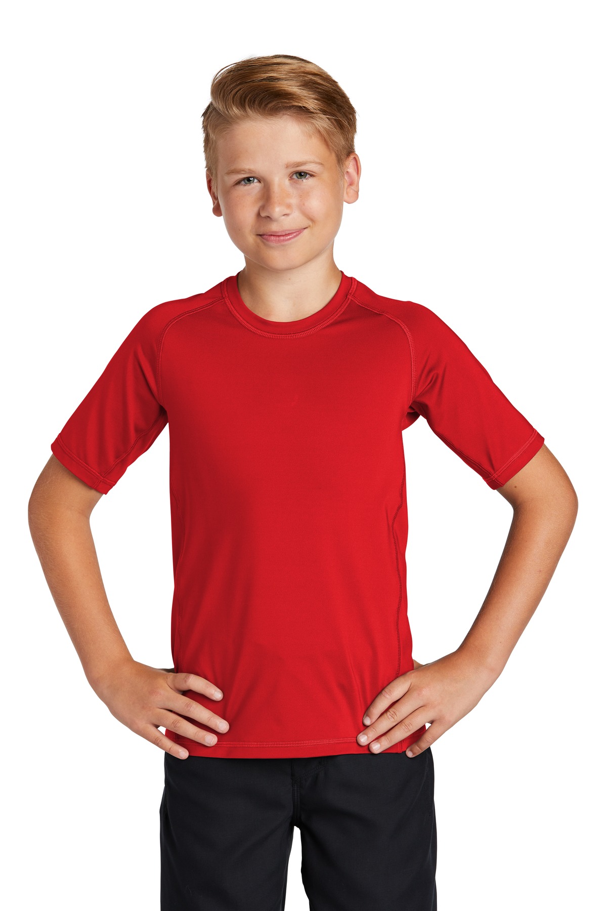 Sport-Tek ® Youth Rashguard Tee. - Image 3