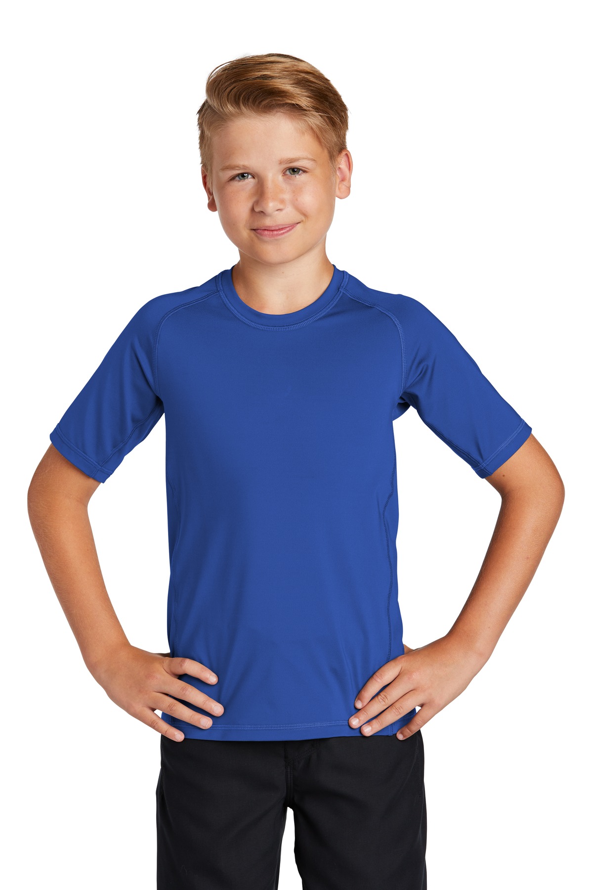 Sport-Tek ® Youth Rashguard Tee. - Image 4