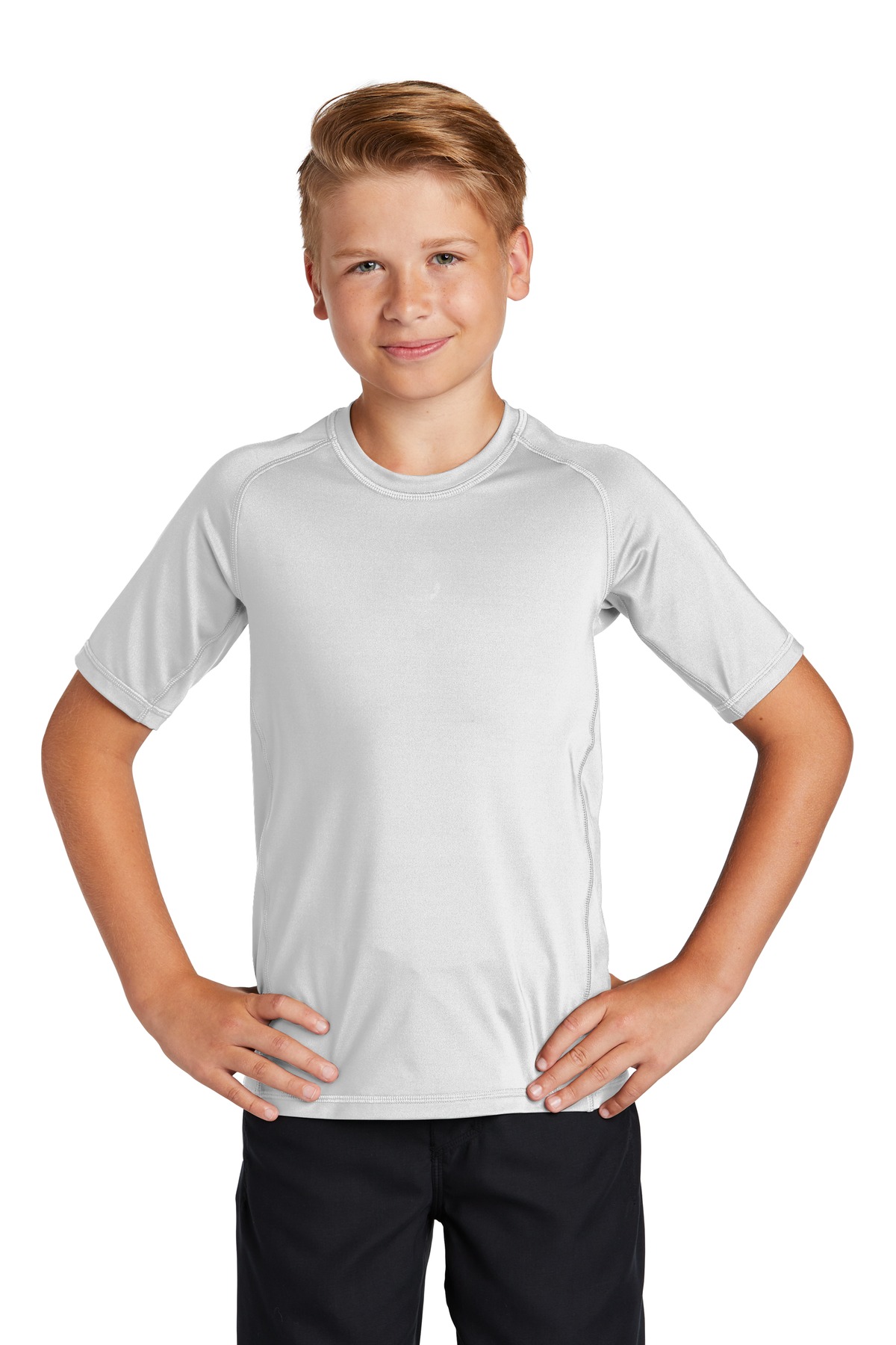 Sport-Tek ® Youth Rashguard Tee. - Image 2