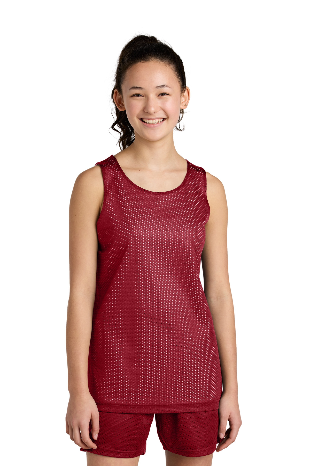 Sport-Tek® Youth PosiCharge® Reversible Mesh Tank - Image 4