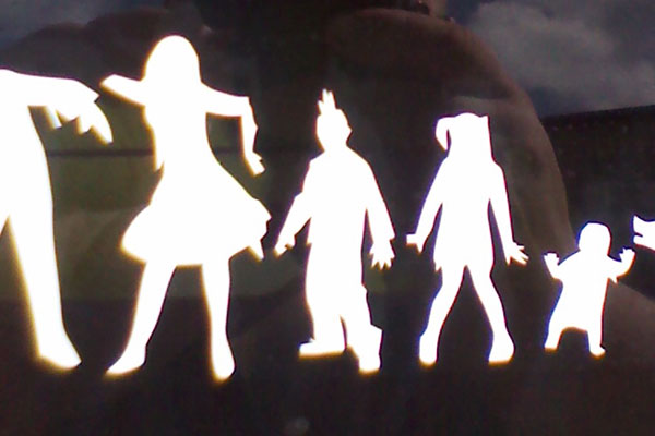 Undead American Family Decals