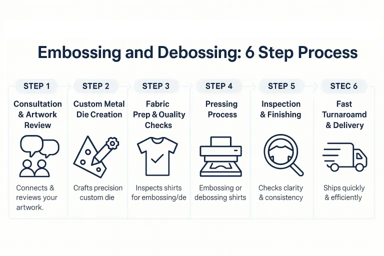 Debossing or Embossing T-Shirts