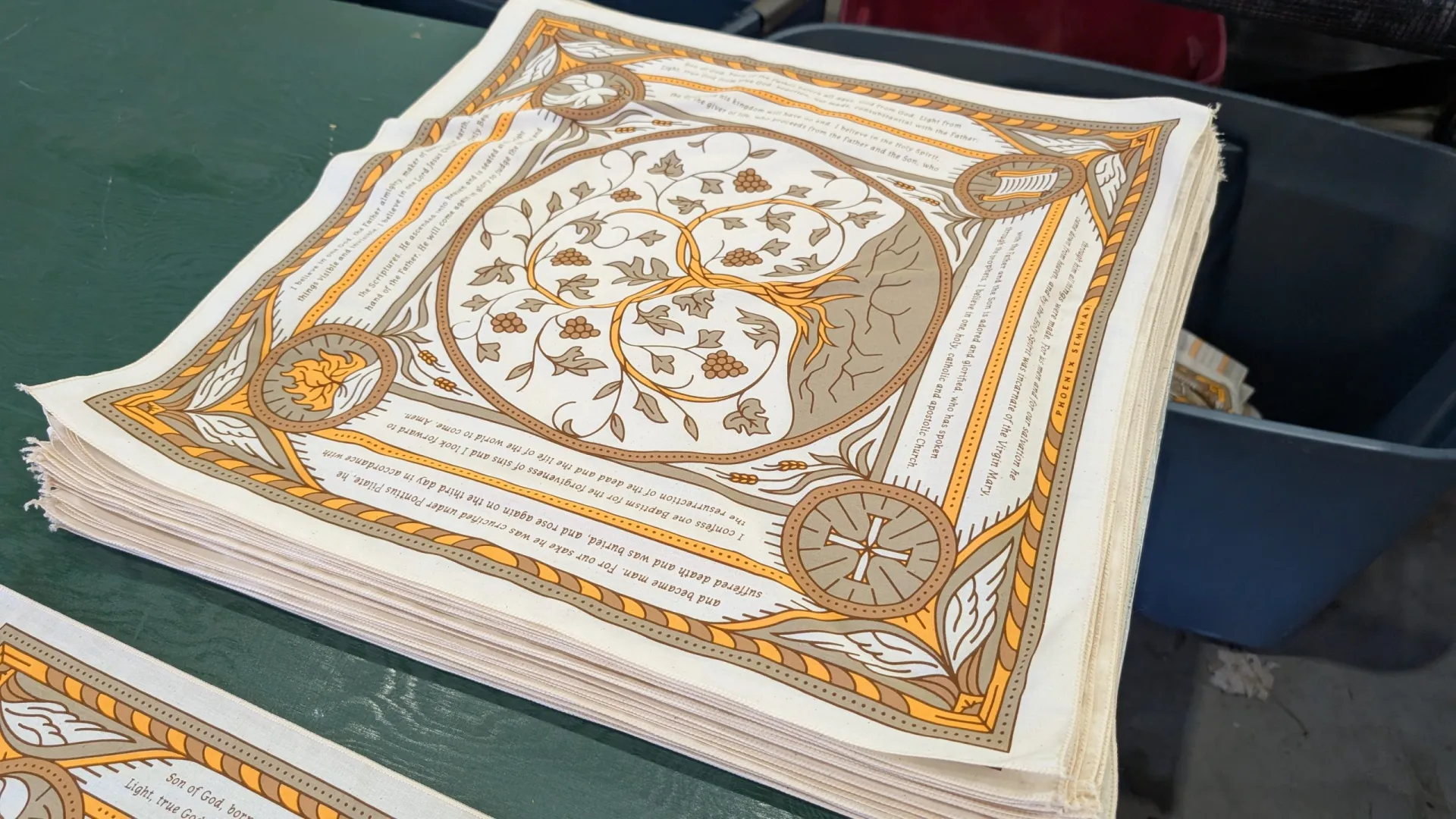 High-quality 100% cotton bandanas printed at AMBRO Manufacturing for Canadian custom bandana orders