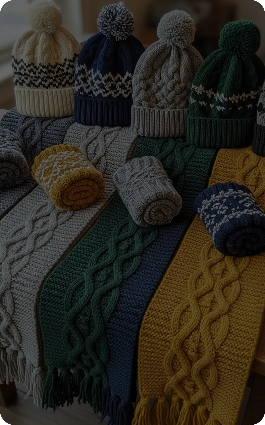 KNIT BENIES & SCARFS