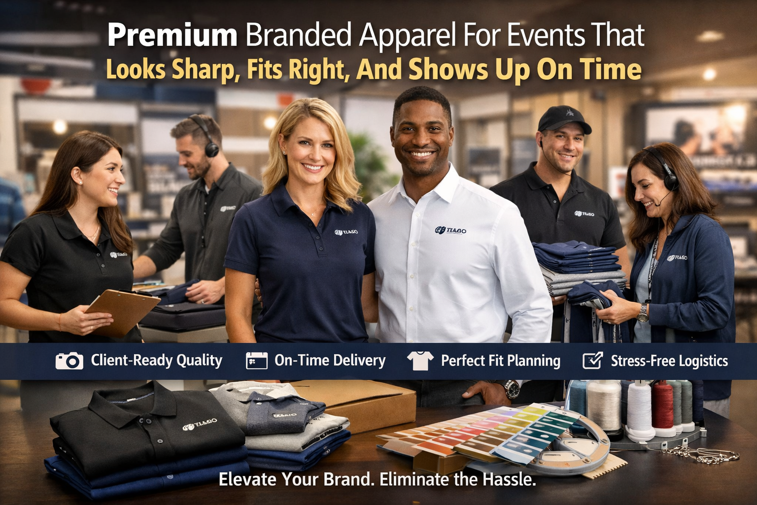 Premium Branded Apparel For Events That Protects Brand Image And Eliminates Event-Day Risk