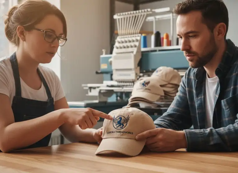 Evaluating an Embroidered Hat Proof