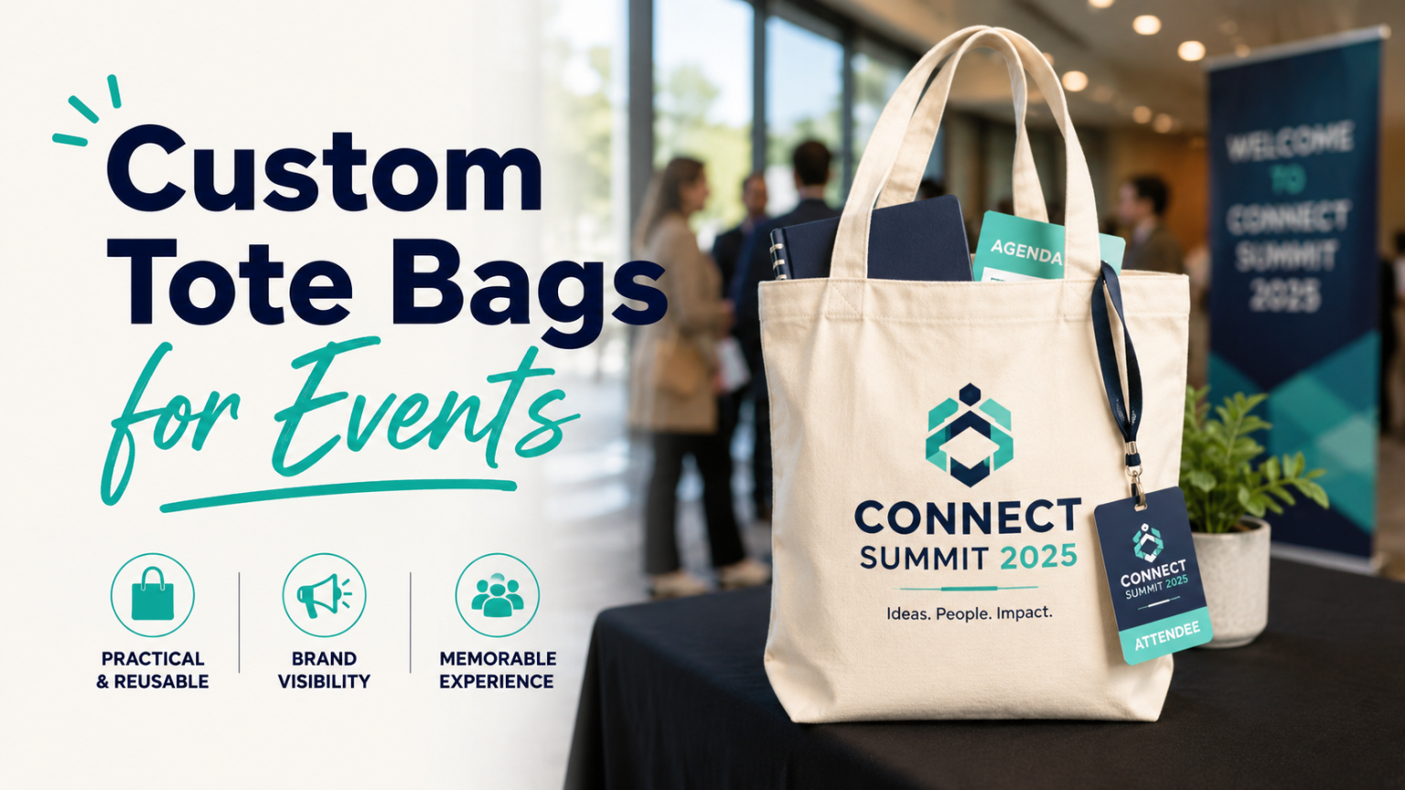 Custom Tote Bags For Events That Guests Keep Using