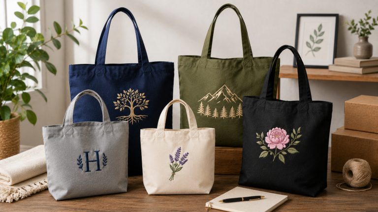 High End Embroidered Totes for Corporate Events