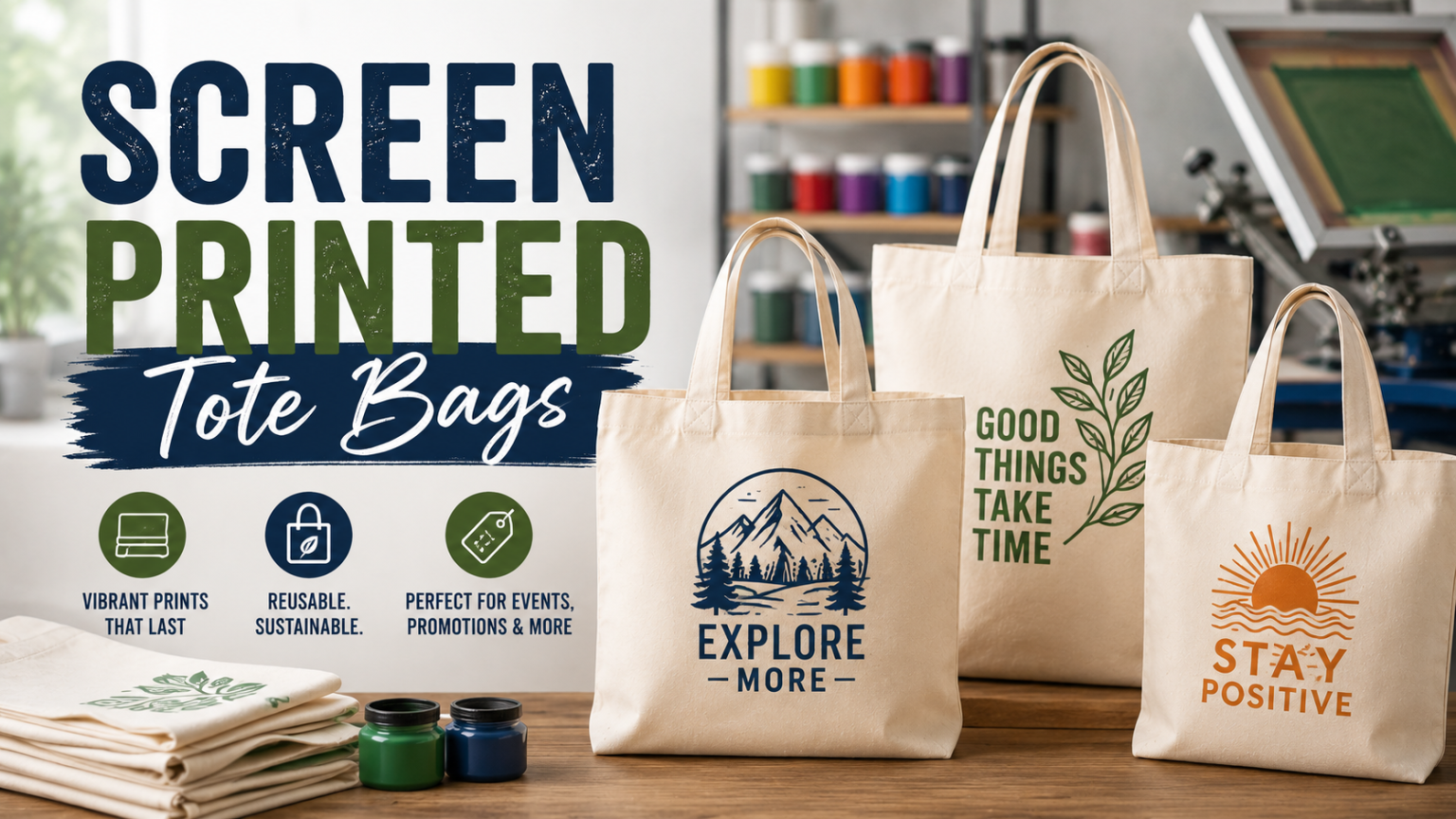 Screen Printed Tote Bags for Events: Cost, Quality, and Fit