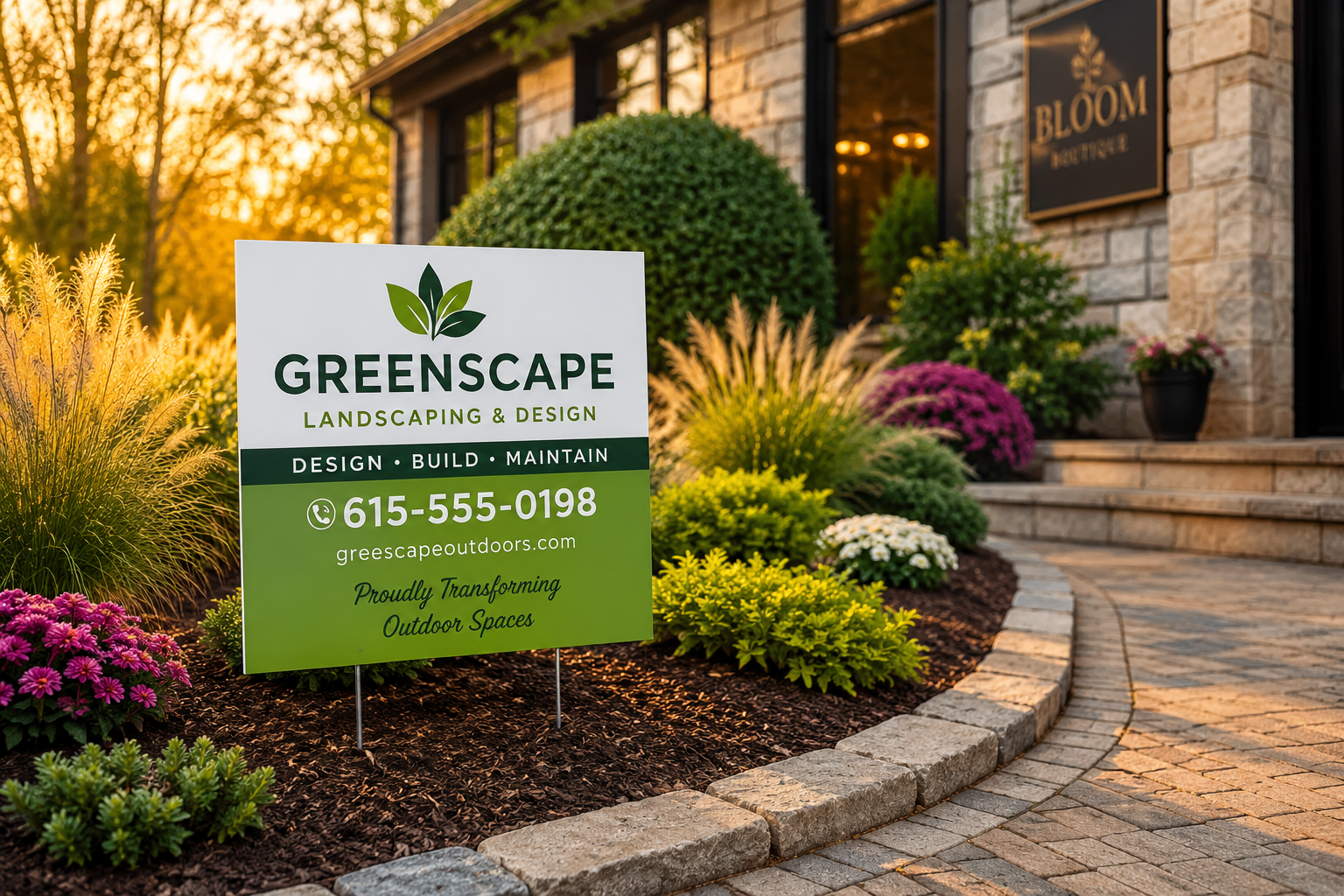How to Design Landscaping Lawn Signs That Get Calls