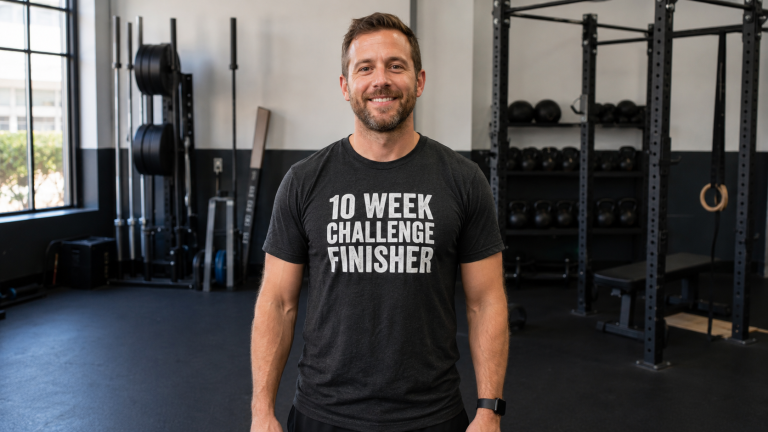 Custom T-Shirts for Gym Transformation Challenges