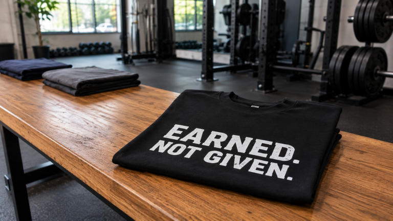 Earned Not Given Gym Recognition Shirt