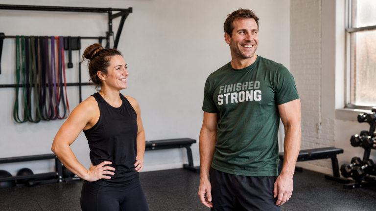 Finished Strong Gym Challenge Shirt