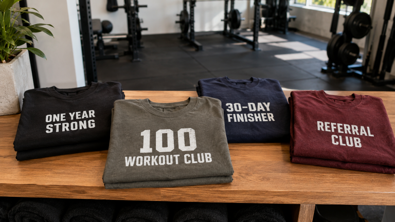 Gym Achievement T-Shirt Display